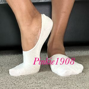 Cozy White LowCut NoShow Socks