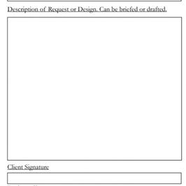 Description of what you want