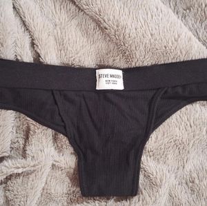 Black thongs