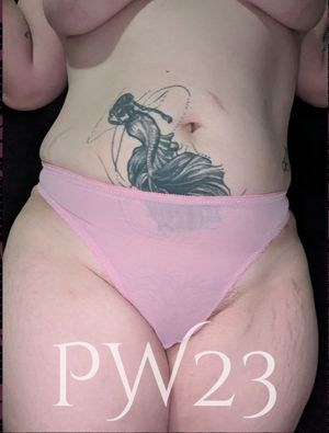 Pink Mesh Thong