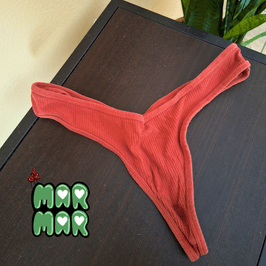 cardinal red thong panty