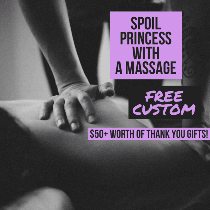 Pamper Princess with a Massage