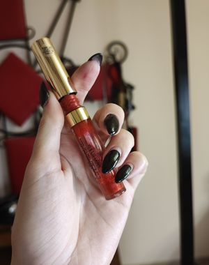 My used red lipstick