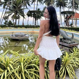 White Dress on a Cute Girl