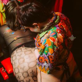 Clown spit roast photo set