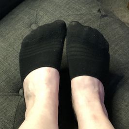 Worn low cut socks with my scent