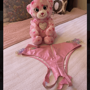 Freaky s girly squirty puffy pussy crotch less panties