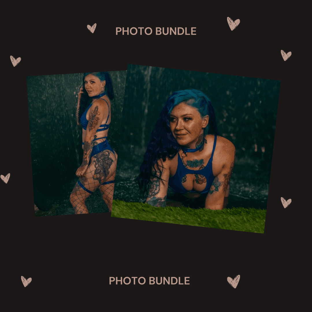 Blue Lingerie Photo Bundle