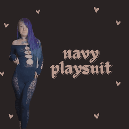 Navy Playsuit