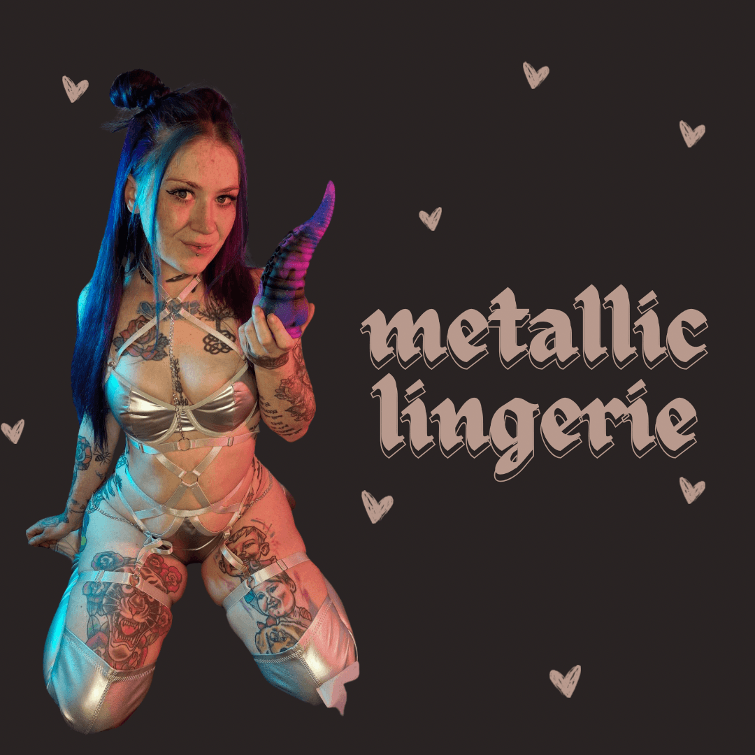 Metallic Lingerie Set