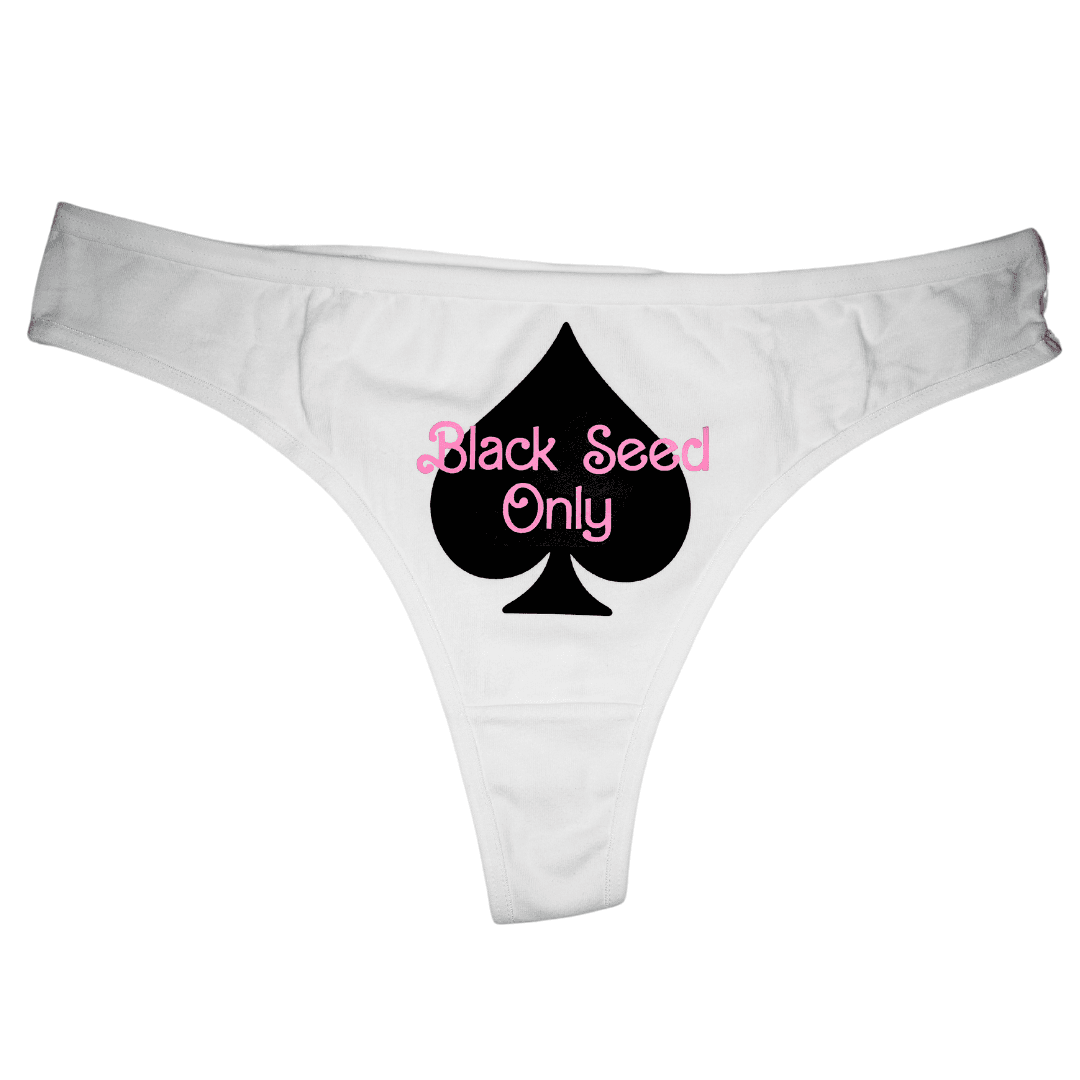 Black Seed Only Thong