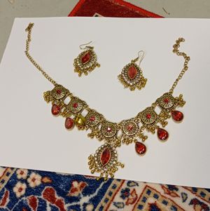 Royal Red Crystal Jewelry Set