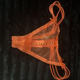 Orange Worn Thong