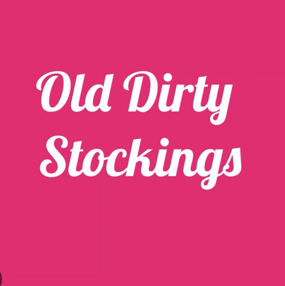 Worn stockings black or white