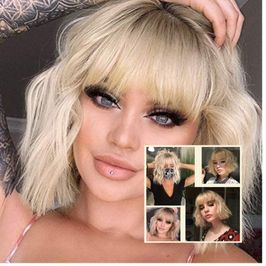 Short Blonde Wig