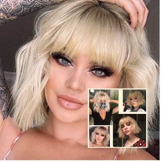 Short Blonde Wig