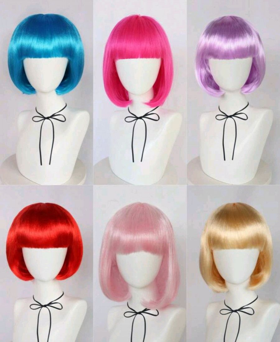 Patrocinio para pelucas cortas para cosplay