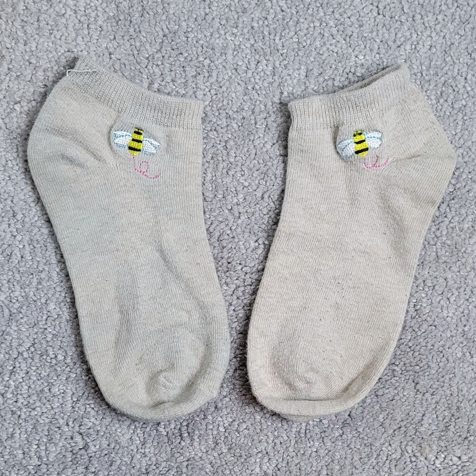 Bee Embroidered Socks
