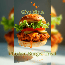 Give Me A Chicken Burger Treat