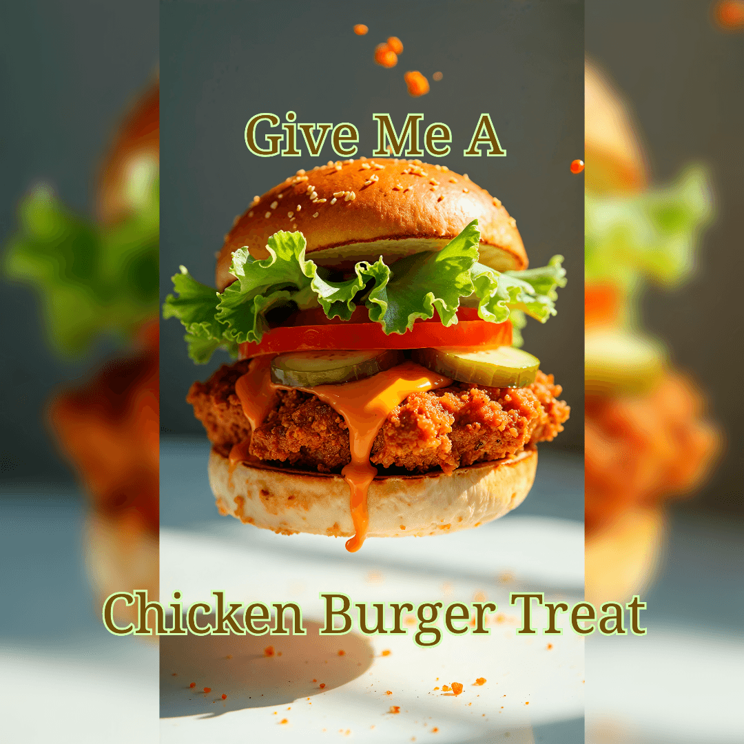 Give Me A Chicken Burger Treat