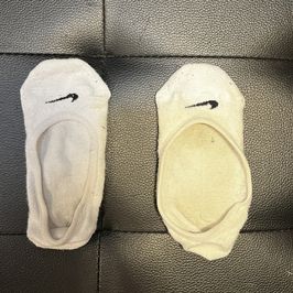 NIKE White Peds Socks