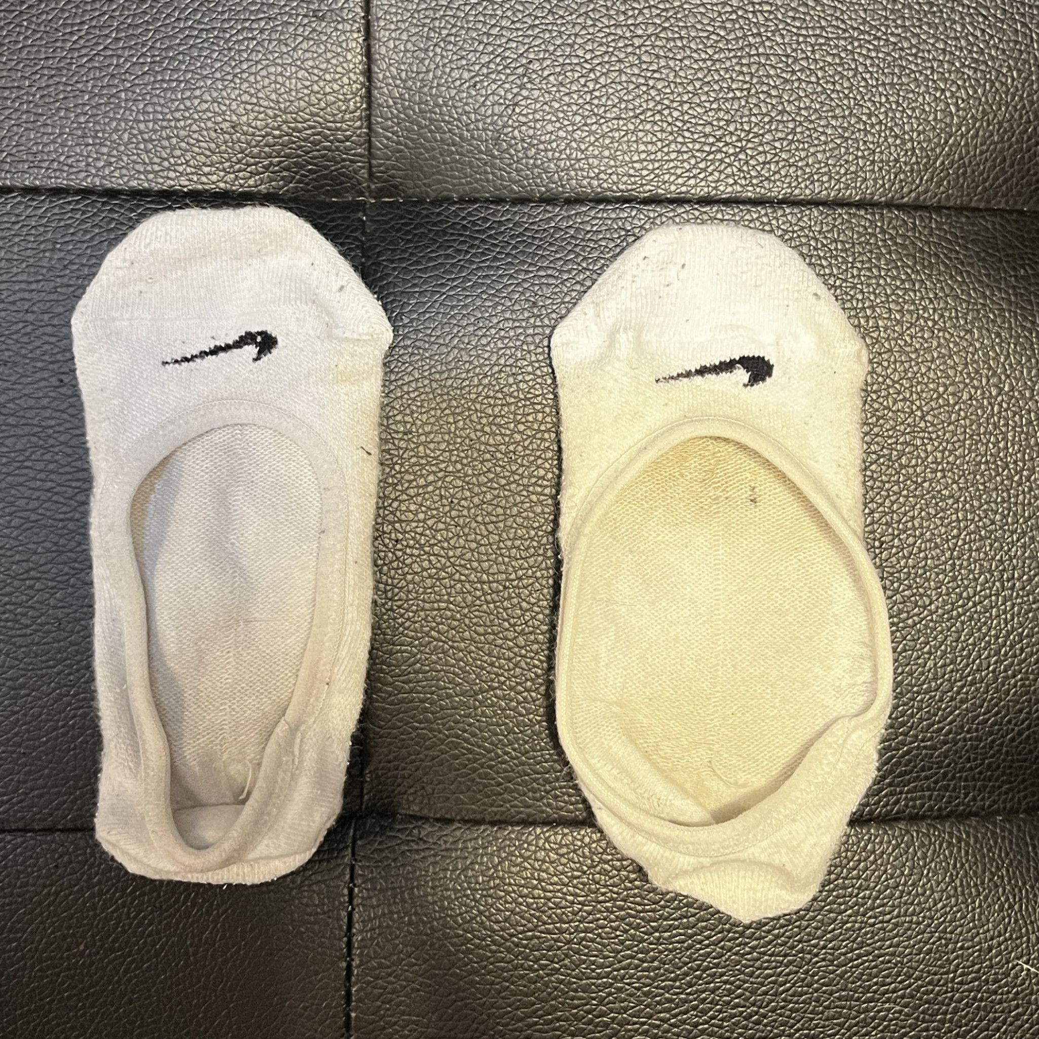 NIKE White Peds Socks