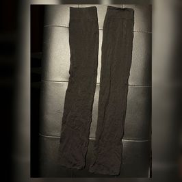 Black Nylon Knee High Socks