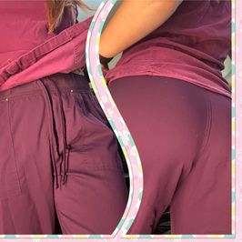 Deep purple Scrub Pants