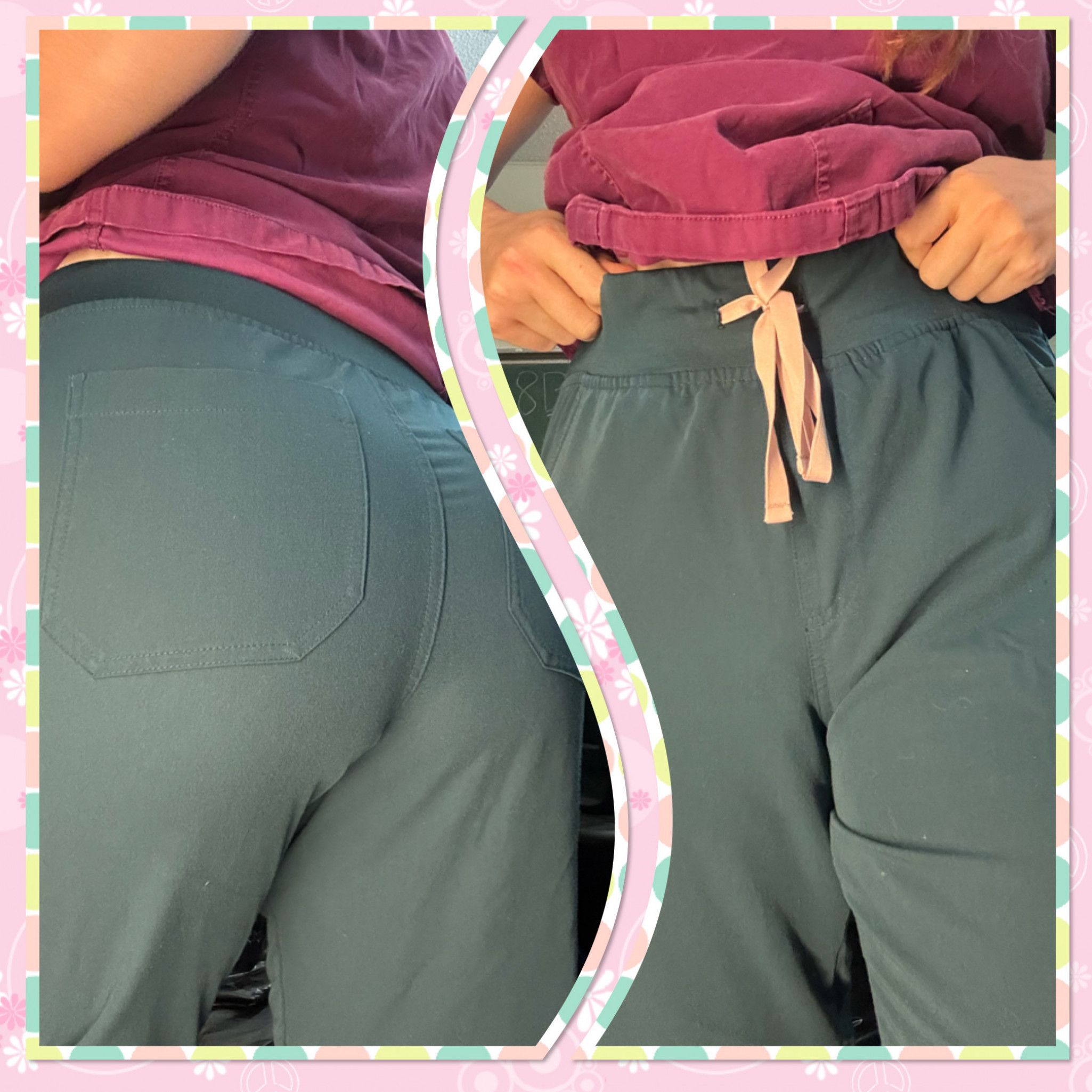 Teal FIGS scrub pants