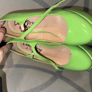 Worn Green heels