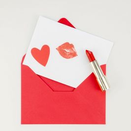 Kissed love letter