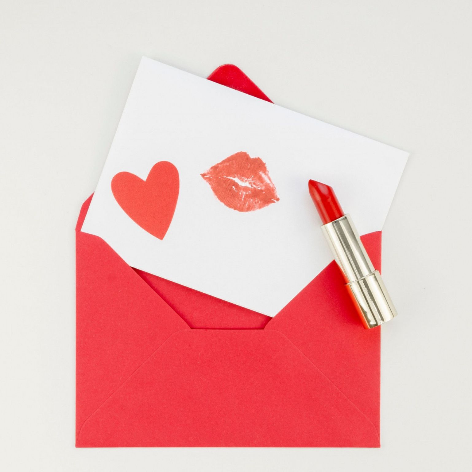Kissed love letter
