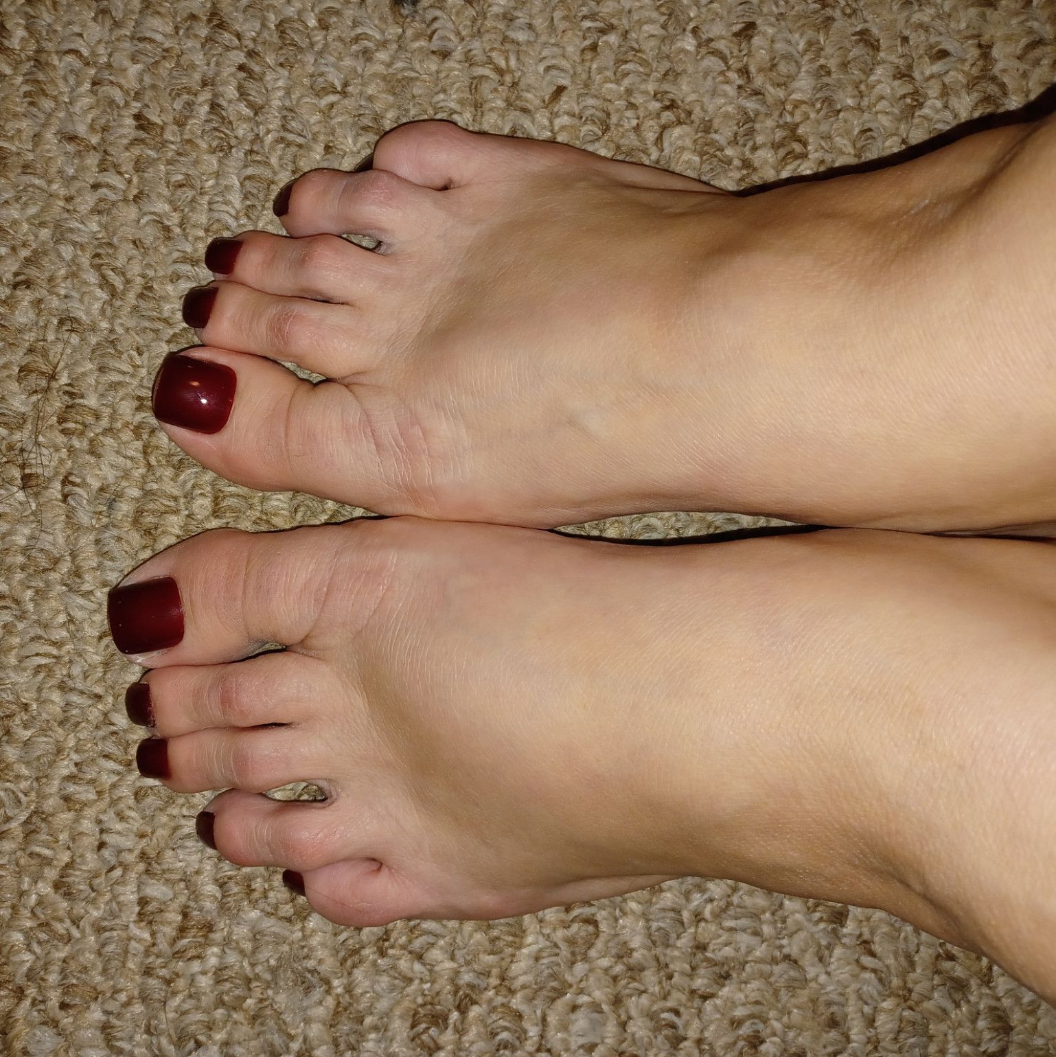 BBW RED FAKE TOENAILS FEET SOLES TOES