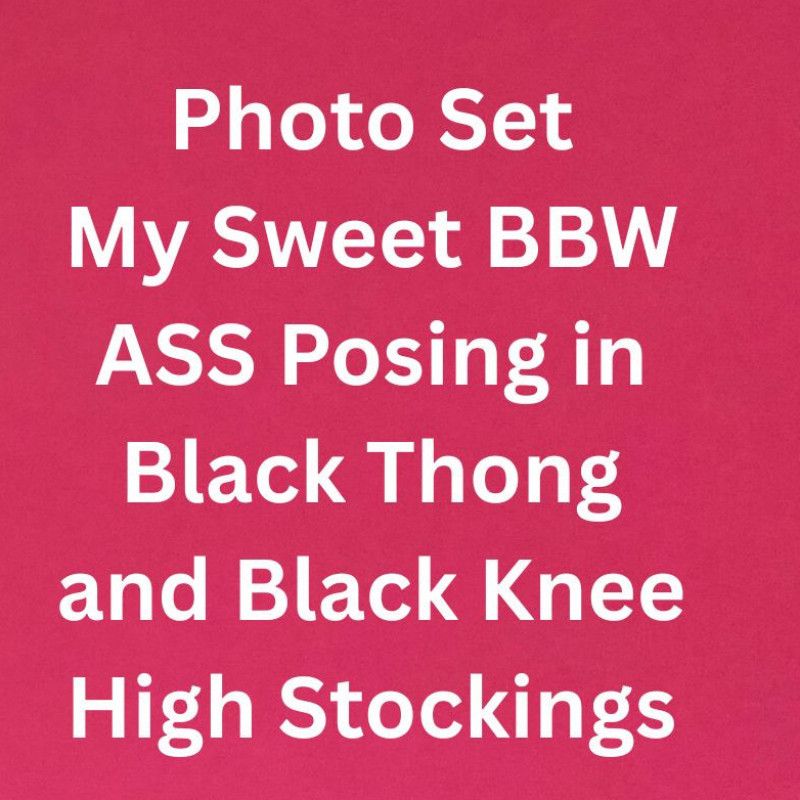 Renay posing in black thong and black knee high stocking