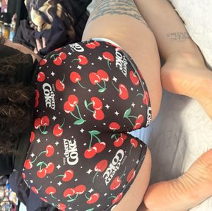 Worn Cherry coke boxer panties