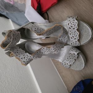 Silver heels