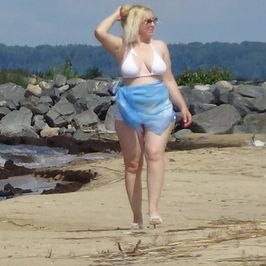 Peeping camera on beach