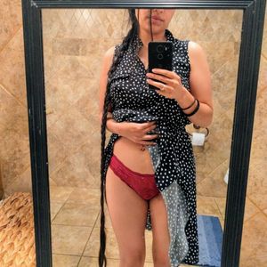 Maroon sensual panties