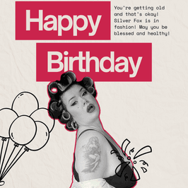 Pinup Birthday Card