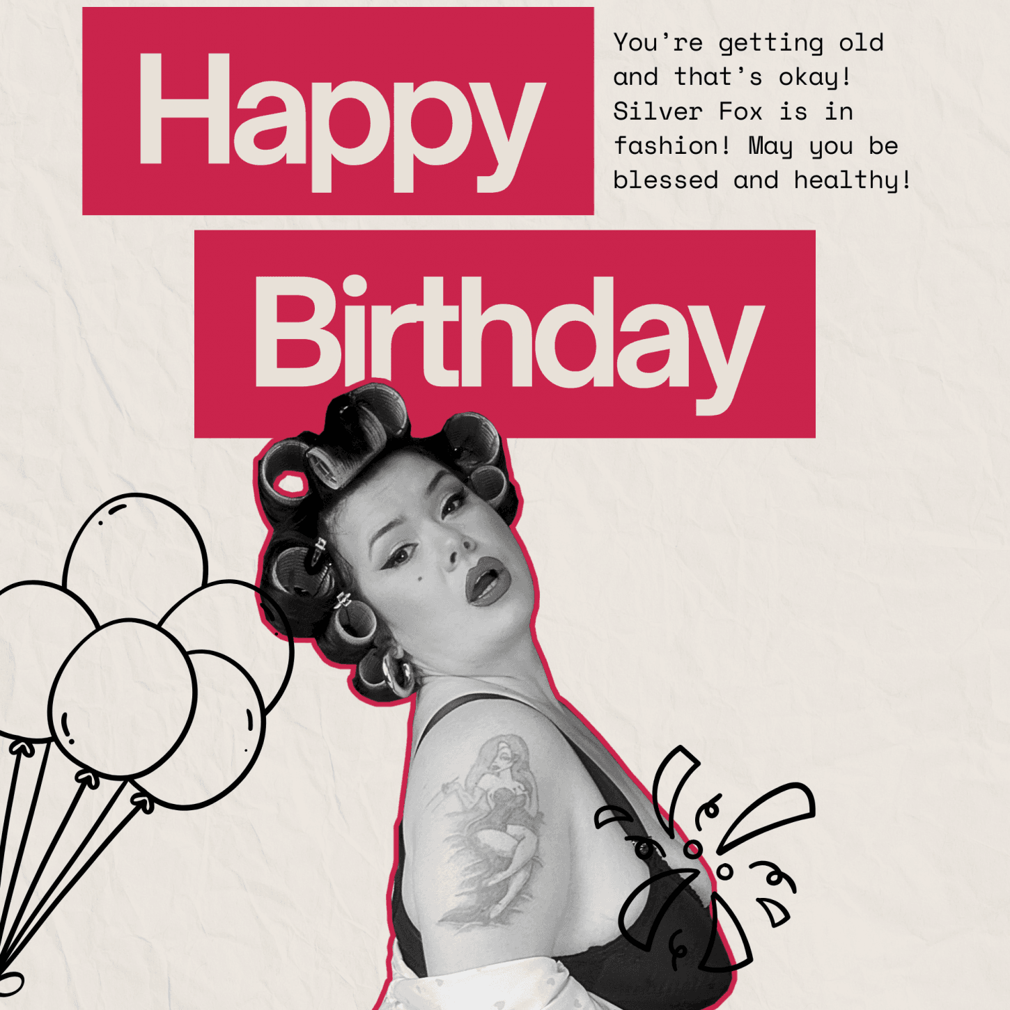 Pinup Birthday Card