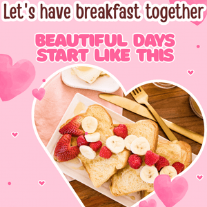 Pamper me with a delicious breakfast