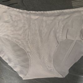 White sheer nylon panty