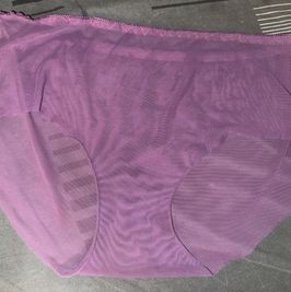 Purple nylon sheer panties