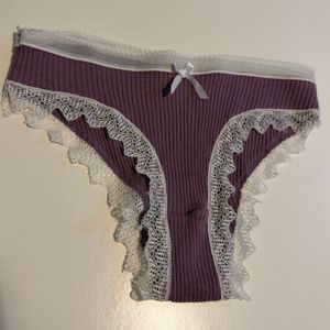 my panties with stripes and lace