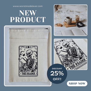 The Reader Linen Book Sleeve