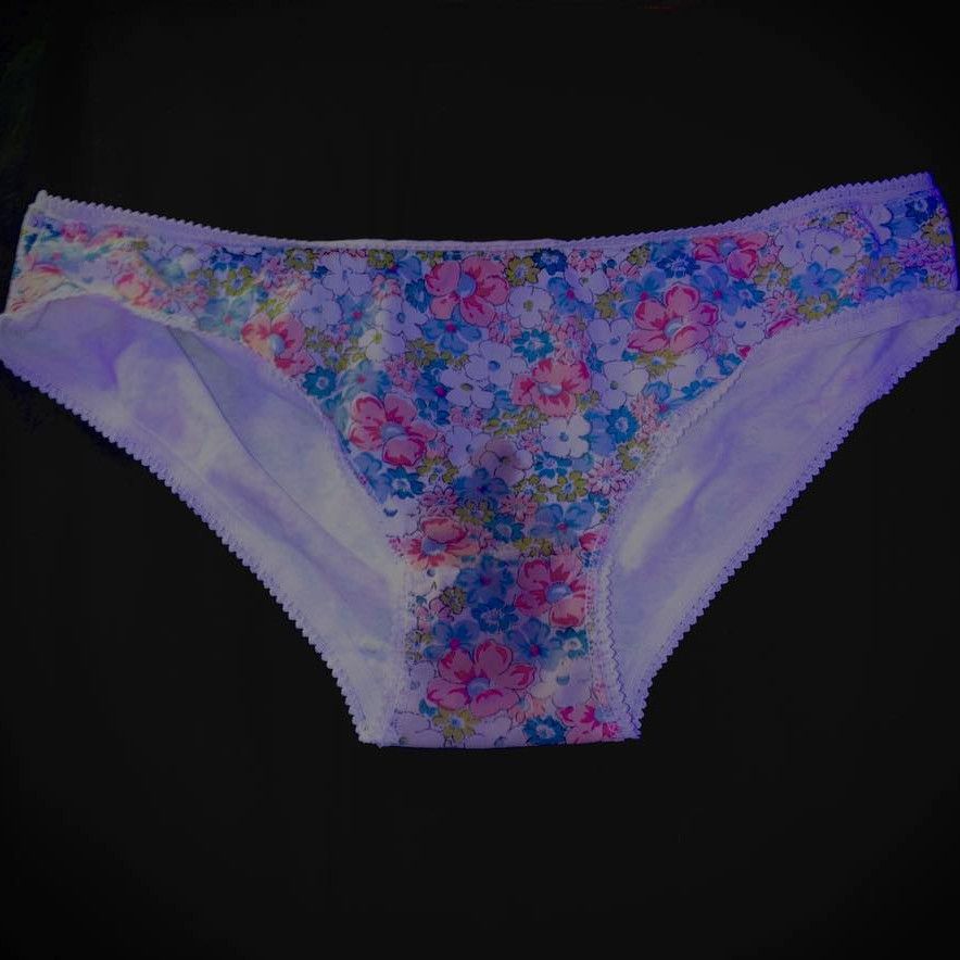 BLUE AND PINK FLOWER PANTIES