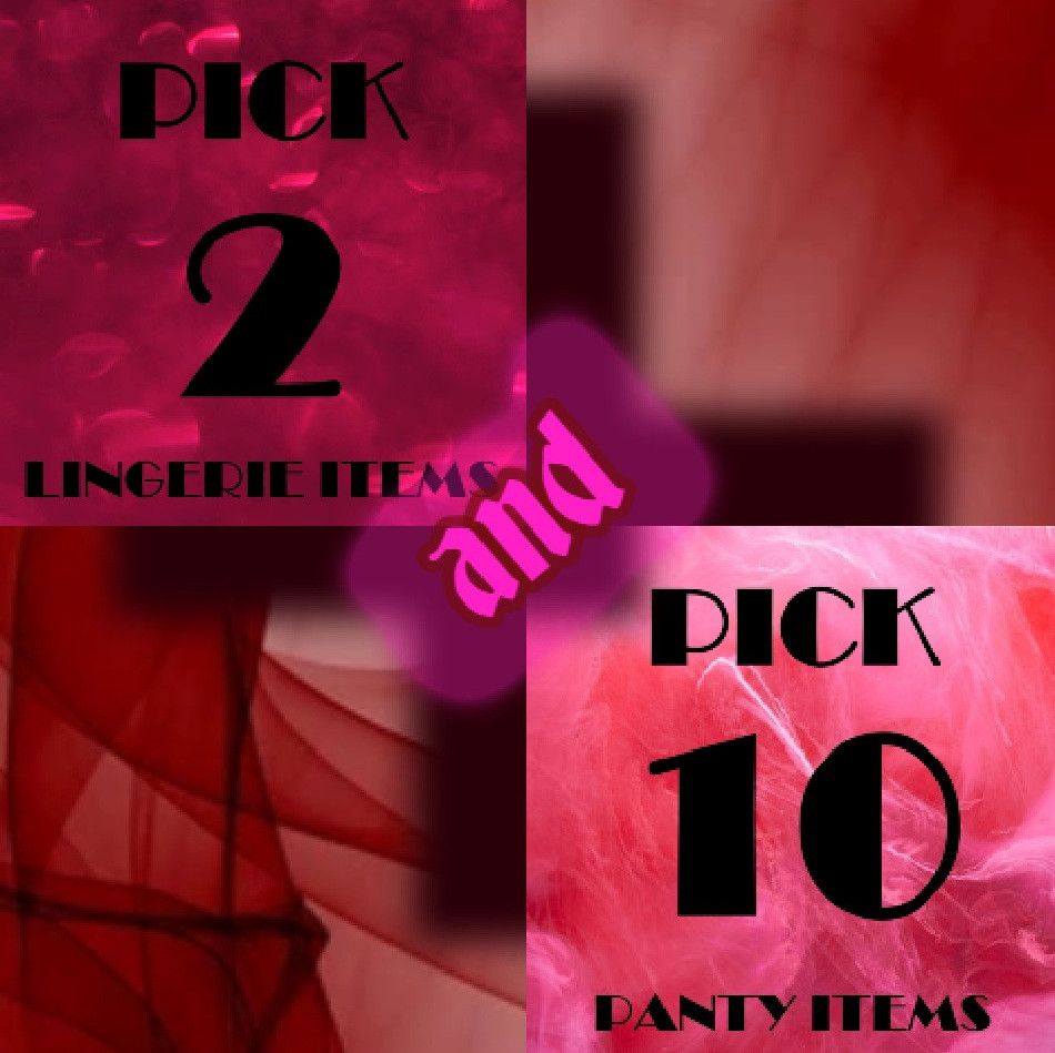 PICK 2 LINGERIE AND 10 PANTIES
