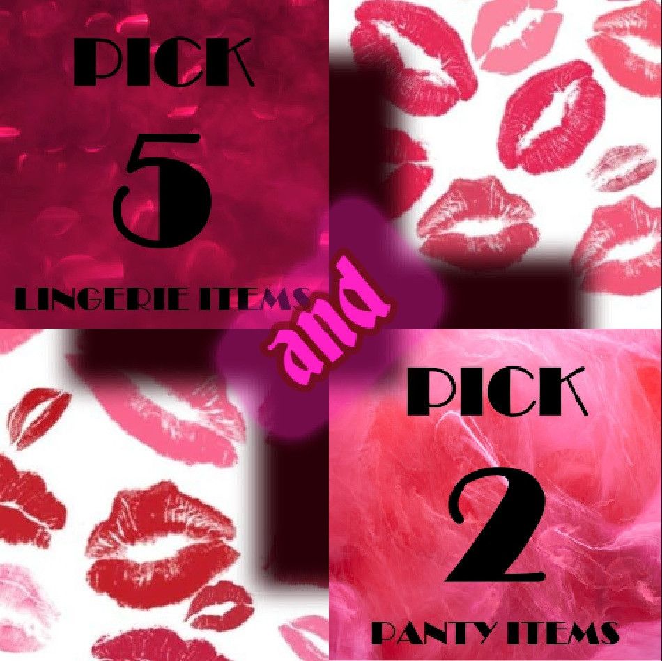 PICK 5 LINGERIE AND 2 PANTIES
