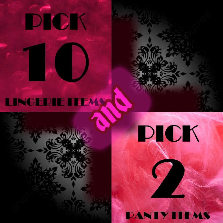 PICK 10 LINGERIE AND 2 PANTIES