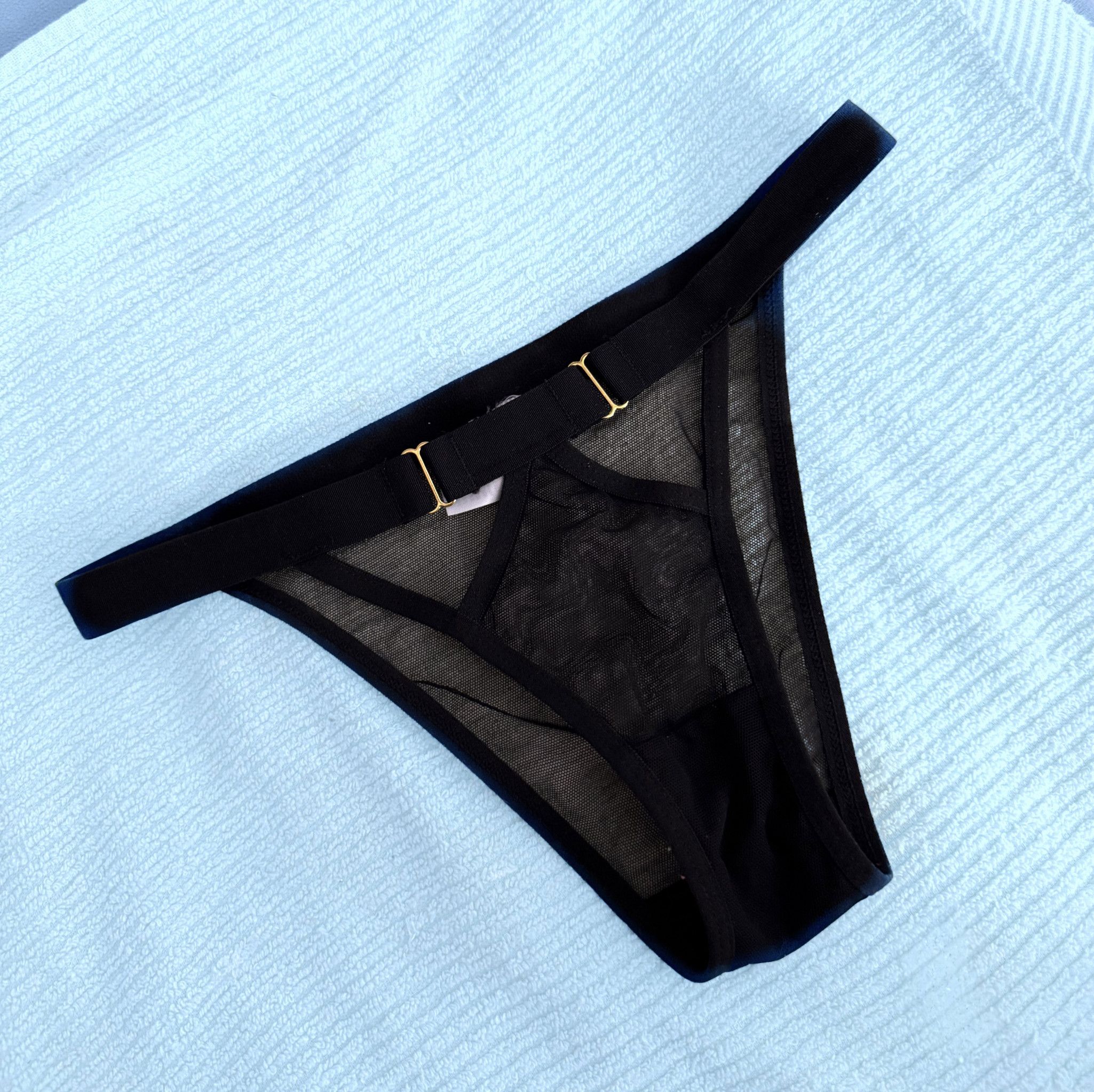 Black See through BDSM Panties